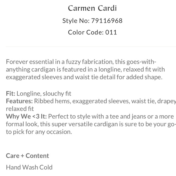 COPY - Free People Carmen Cardi - Picture 7 of 16